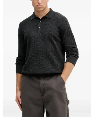 Barbour スメトン ポロニット - グレー - サムネイル1