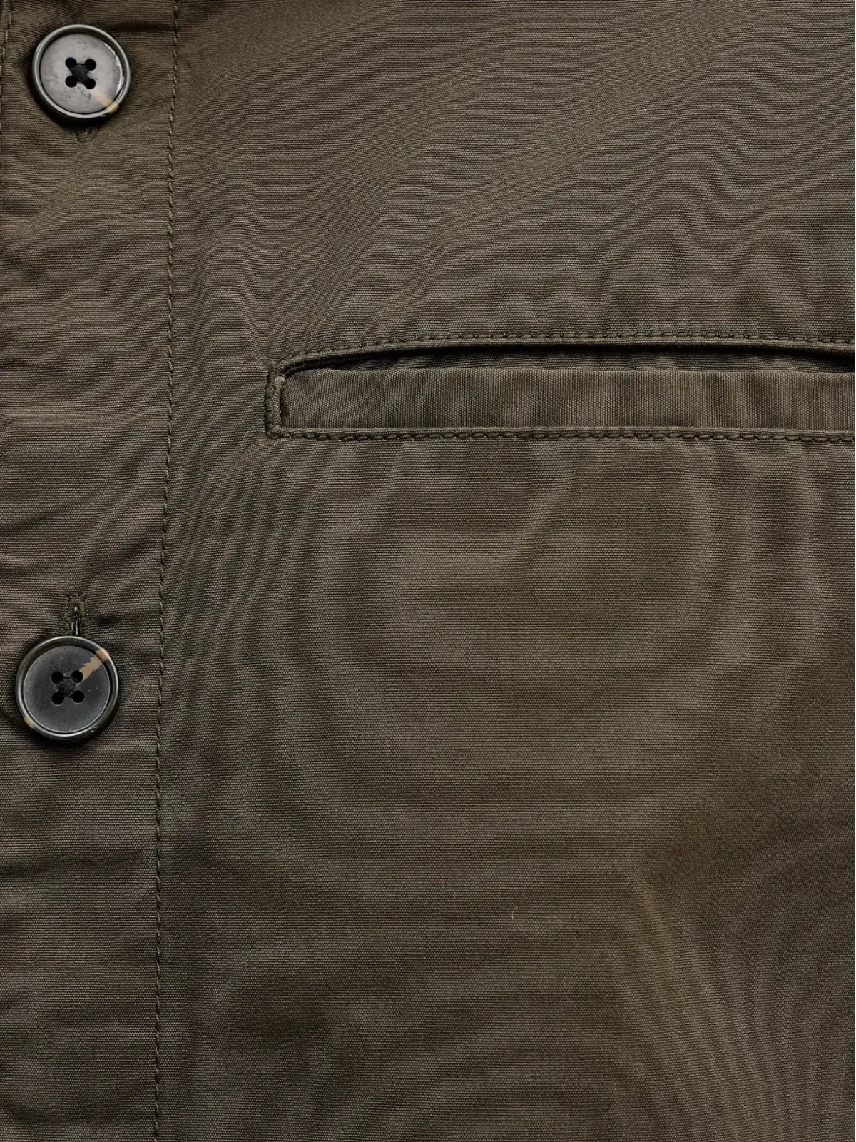 Barbour コーデュロイ襟 ポケット付きシャツジャケット - 画像5