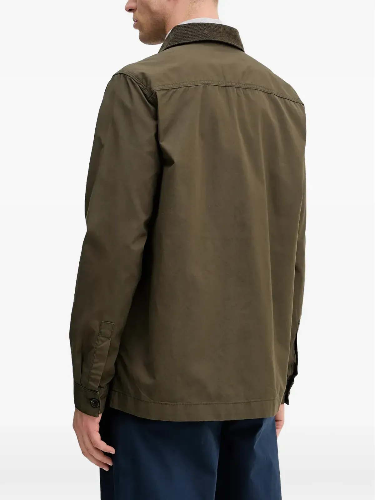 Barbour コーデュロイ襟 ポケット付きシャツジャケット - 画像3