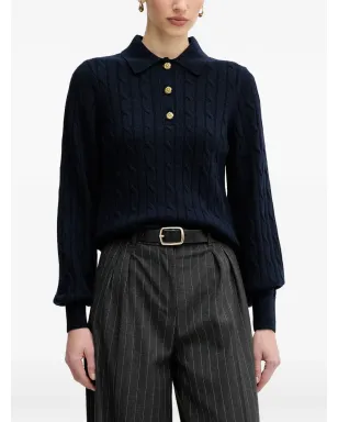 Barbour Evie ケーブルニット ポロトップ - サムネイル1