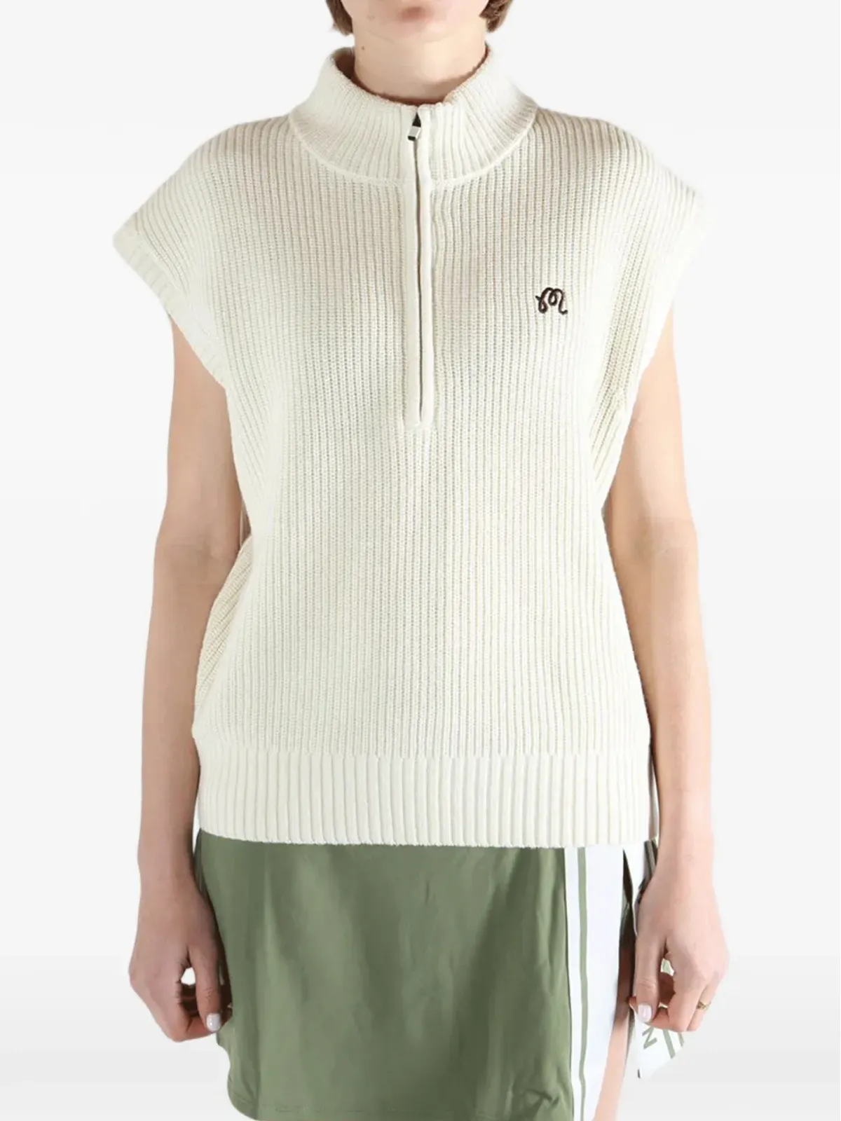 Malbon Golf Iva ジップ付きノースリーブトップ - 画像3