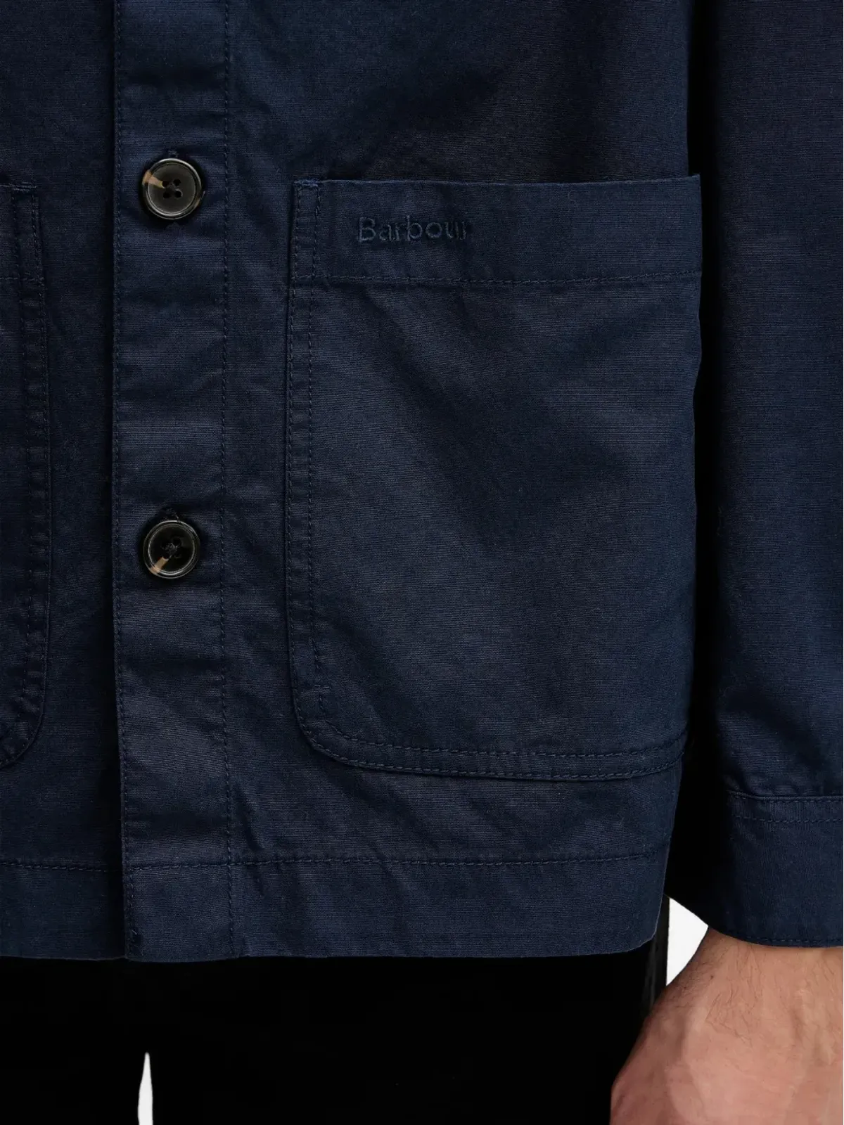 Barbour ボタン付きコーデュロイ襟ジャケット - 画像5