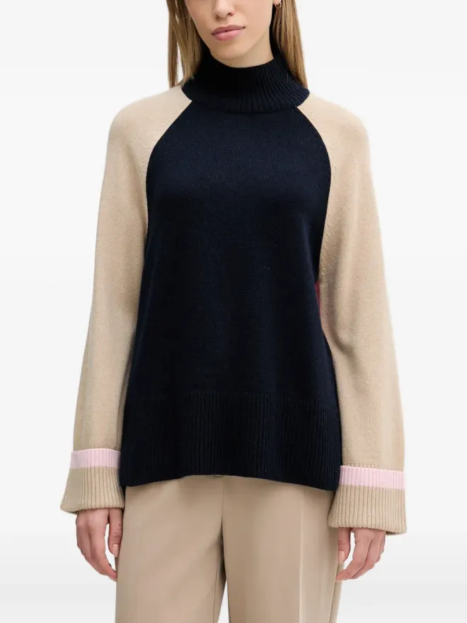 Barbour Barbour カラーブロック ロールネック セーターの商品画像