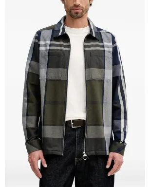 Barbour ランニッチ チェック柄ジップシャツ - サムネイル1