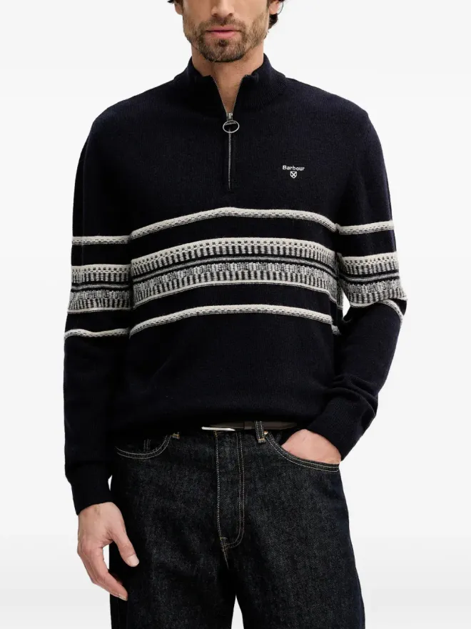 Barbour Barbour Kepwickストライプ半ジップセーターの商品画像