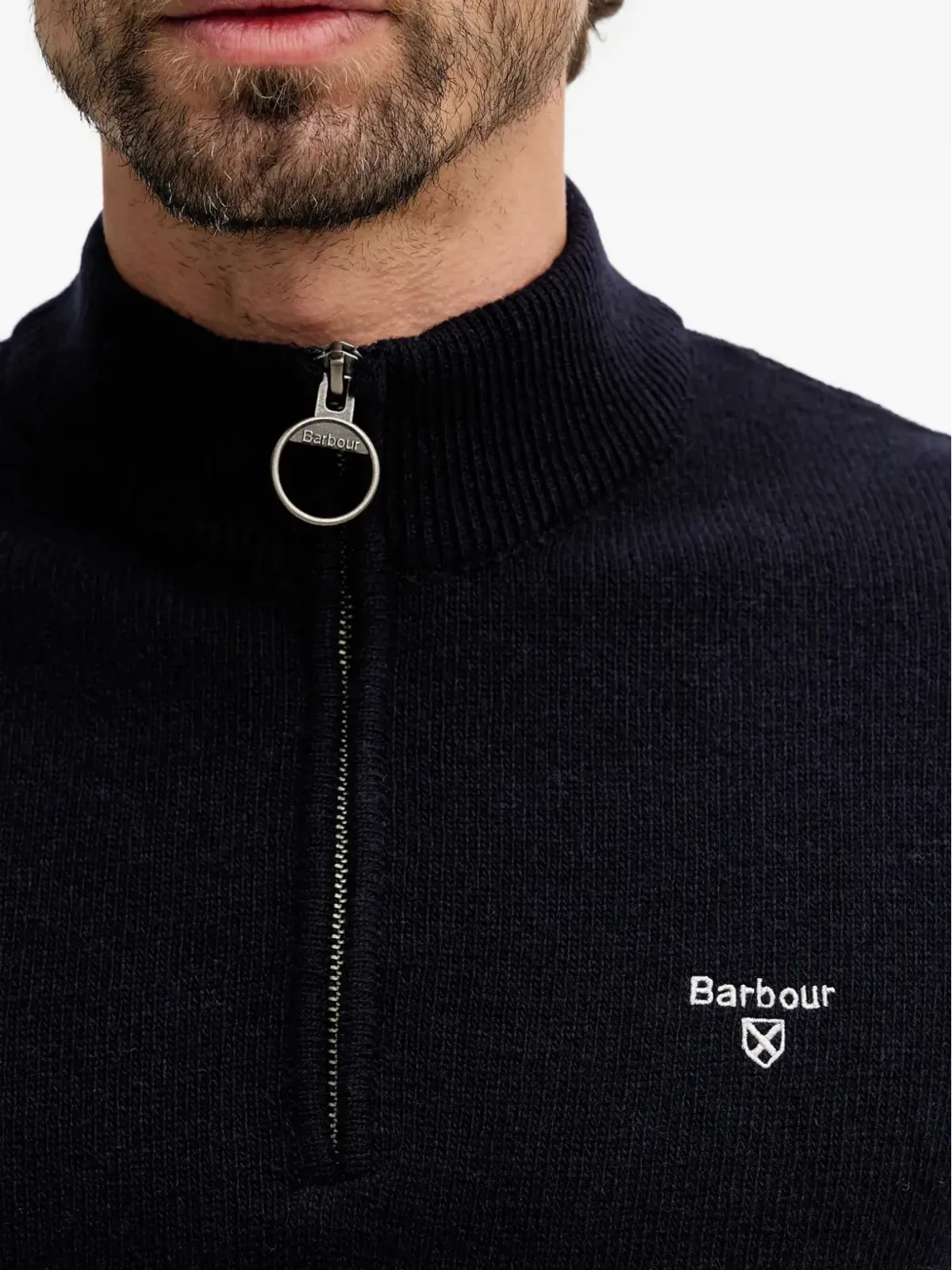 Barbour Kepwickストライプ半ジップセーター - 画像4