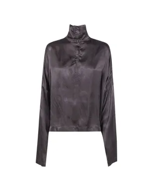Rick Owens ボタン付きハイネックブラウス - サムネイル1
