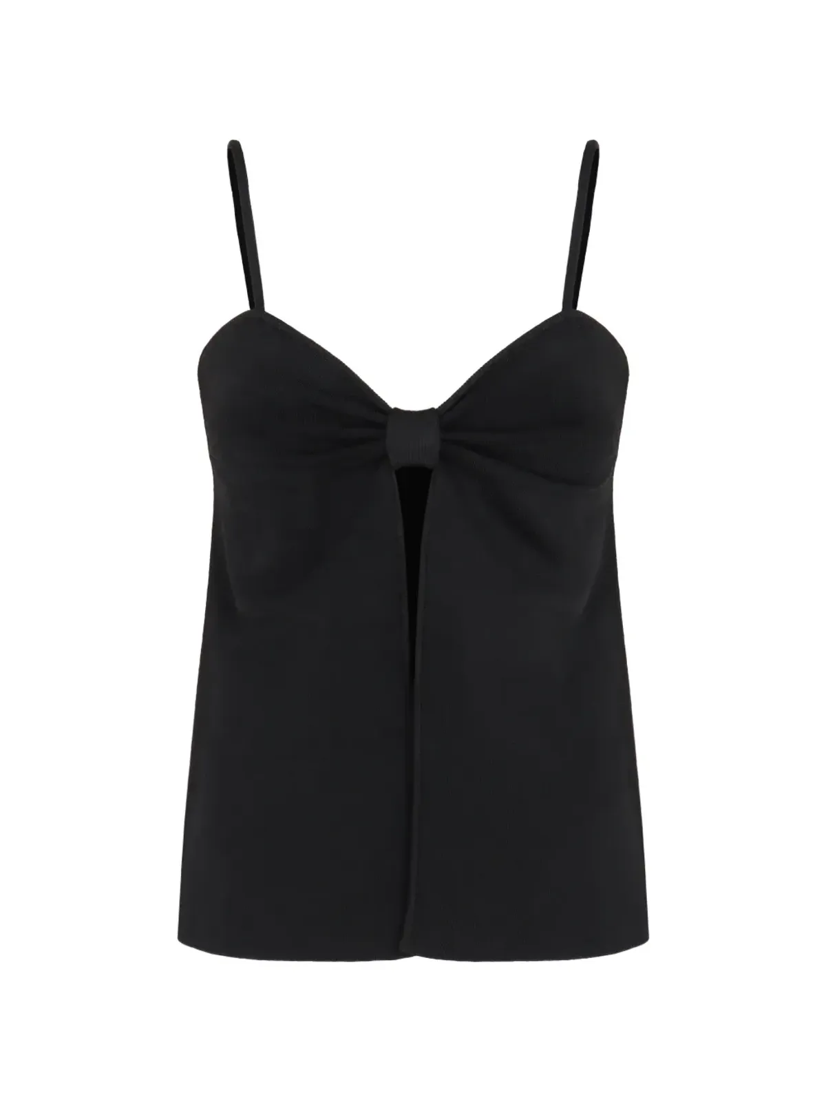 Cult Gaia Lennonheart-neckline top - Black - 画像1