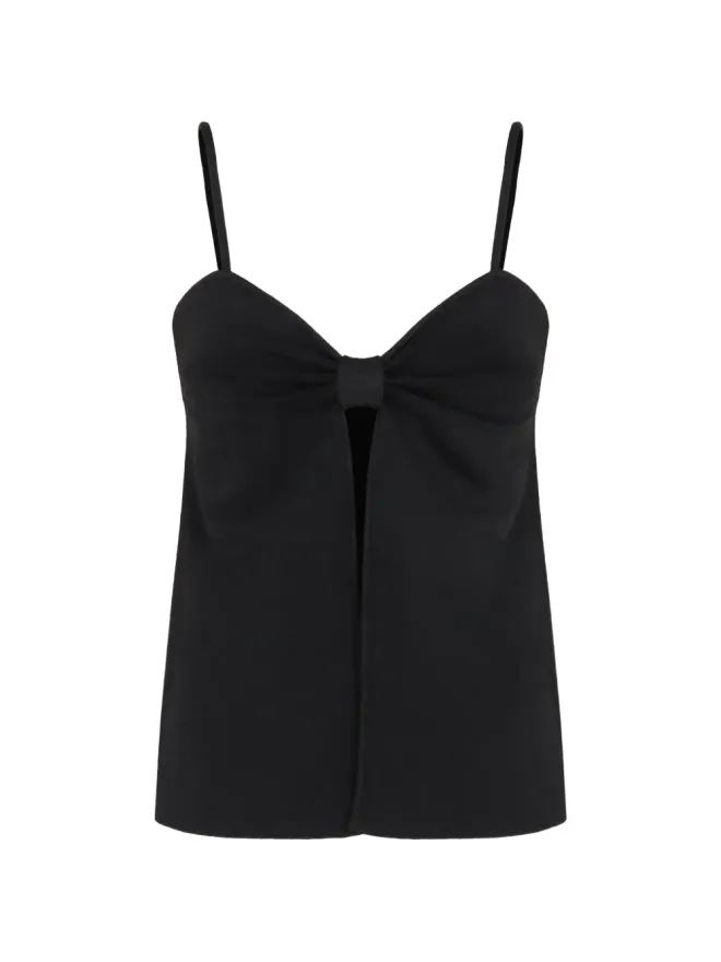 Cult Gaia Cult Gaia Lennonheart-neckline top - Blackの商品画像