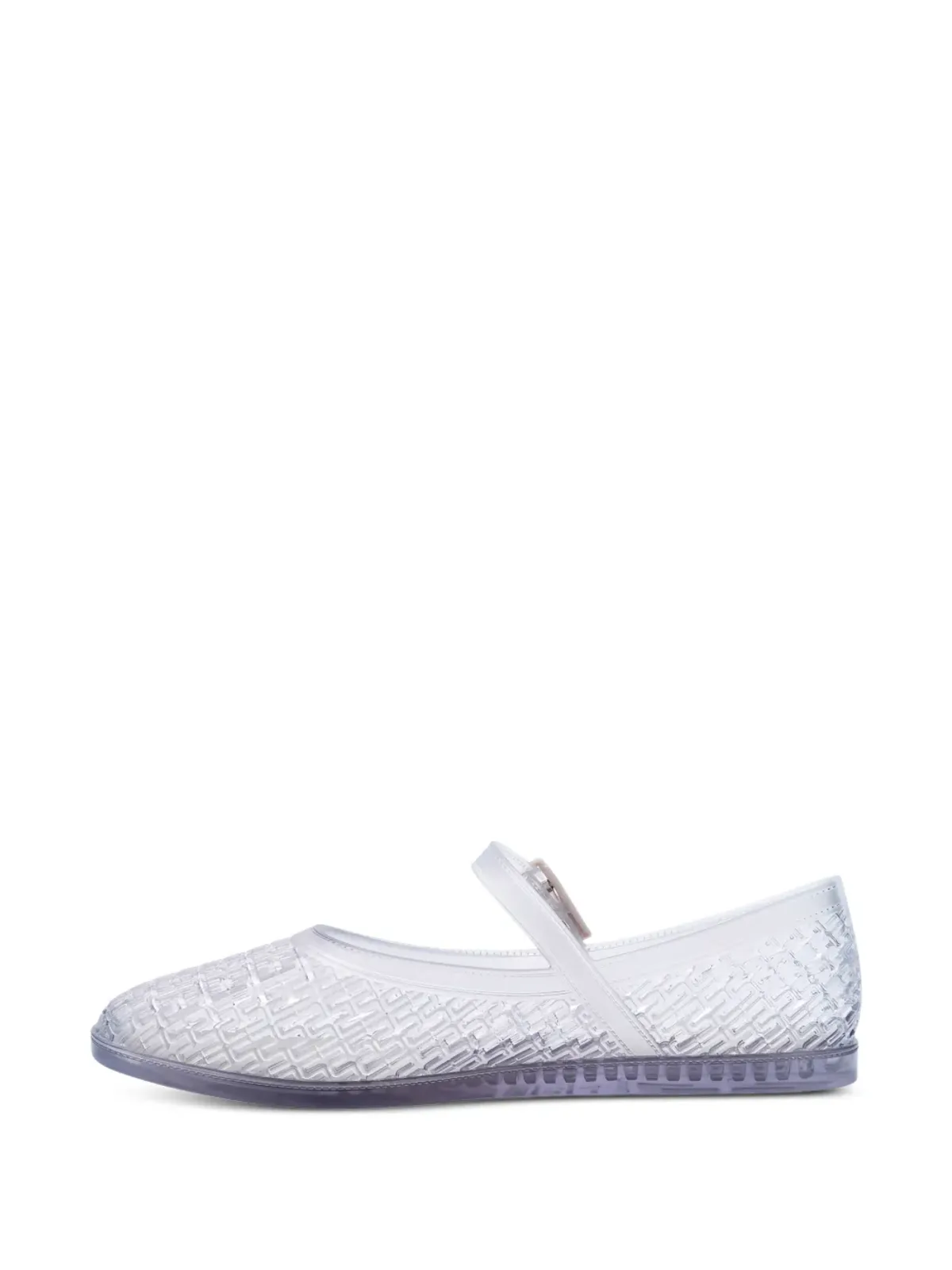 Melissa Harper バックルストラップ バレエフラット - White - 画像5