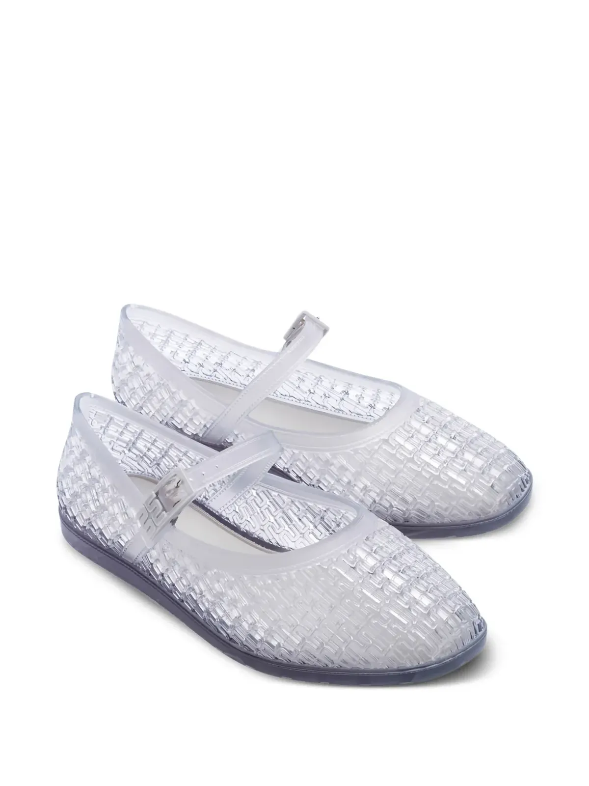 Melissa Harper バックルストラップ バレエフラット - White - 画像2