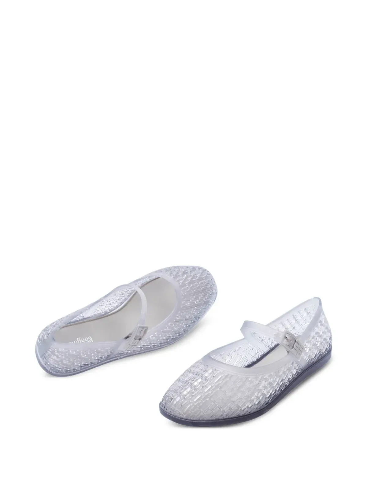 Melissa Harper バックルストラップ バレエフラット - White - 画像3