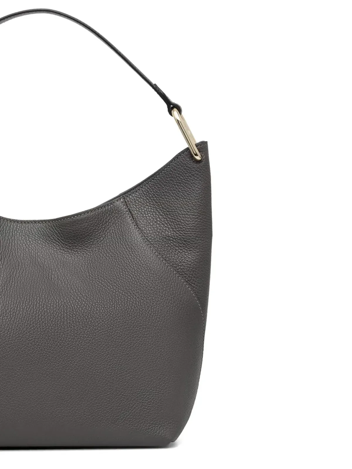 Furla Lara ゴールドトーン・トップステッチ トートバッグ - グレー - 画像5