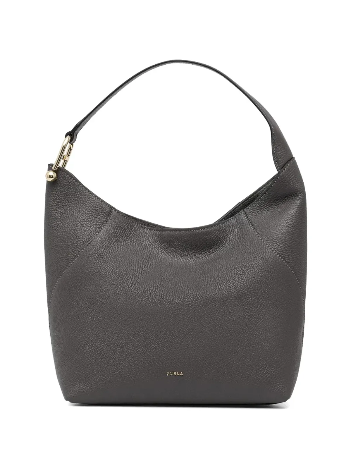 Furla Lara ゴールドトーン・トップステッチ トートバッグ - グレー - 画像2