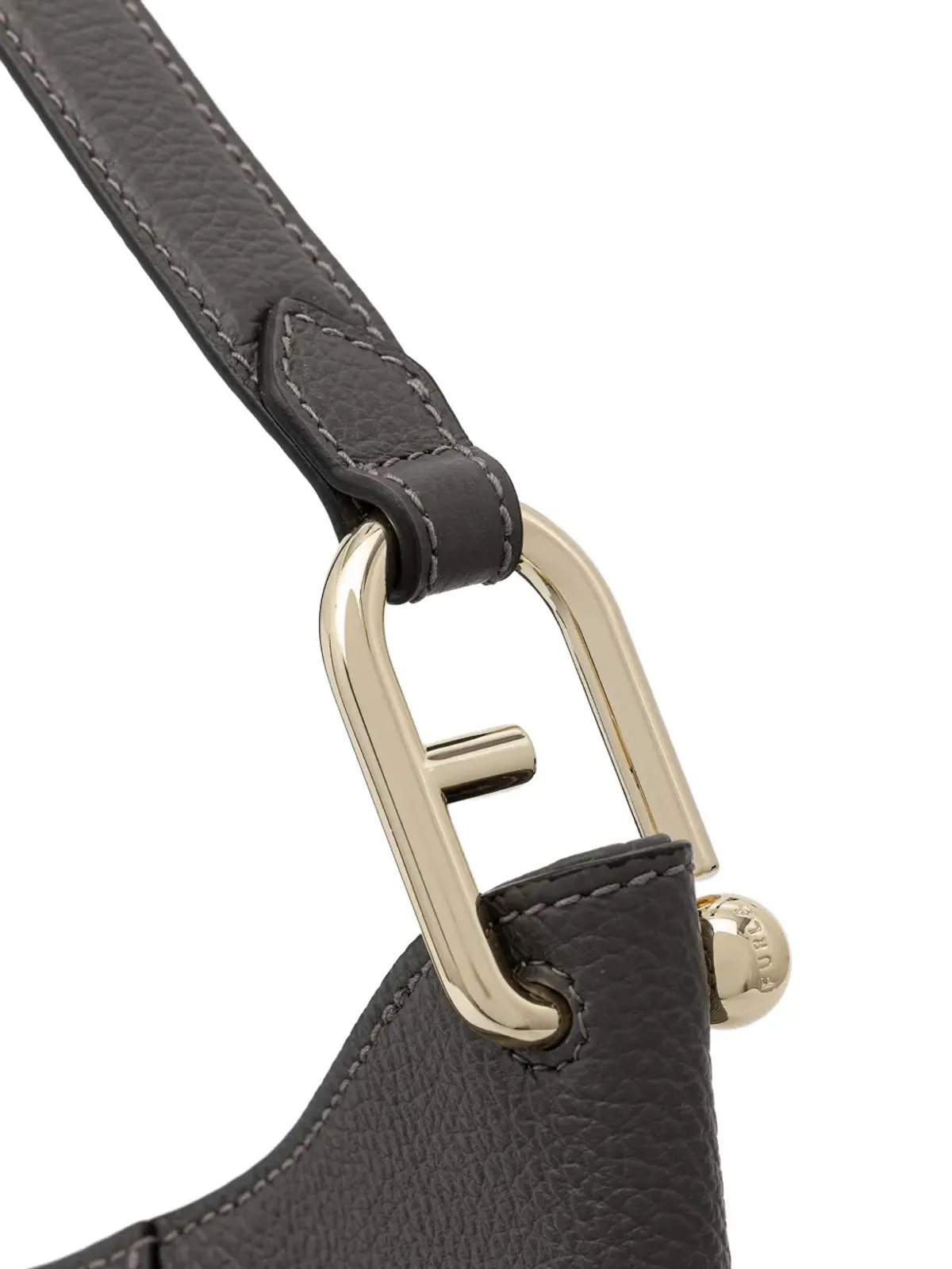Furla Lara ゴールドトーン・トップステッチ トートバッグ - グレー - 画像3