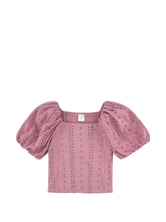 ABERCROMBIE FITCH KIDS ABERCROMBIE FITCH KIDS スモックアイレット パフスリーブトップの商品画像