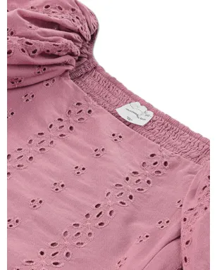 ABERCROMBIE FITCH KIDS スモックアイレット パフスリーブトップ - サムネイル3