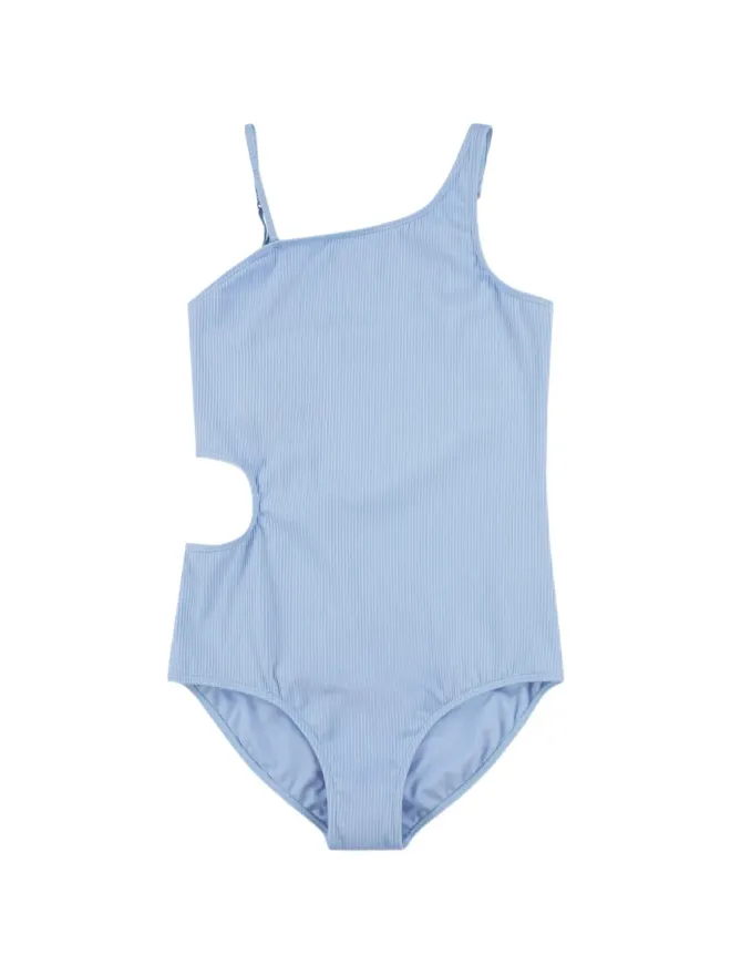 ABERCROMBIE FITCH KIDS ABERCROMBIE FITCH KIDS リブ編みカットアウト水着 ブルーの商品画像