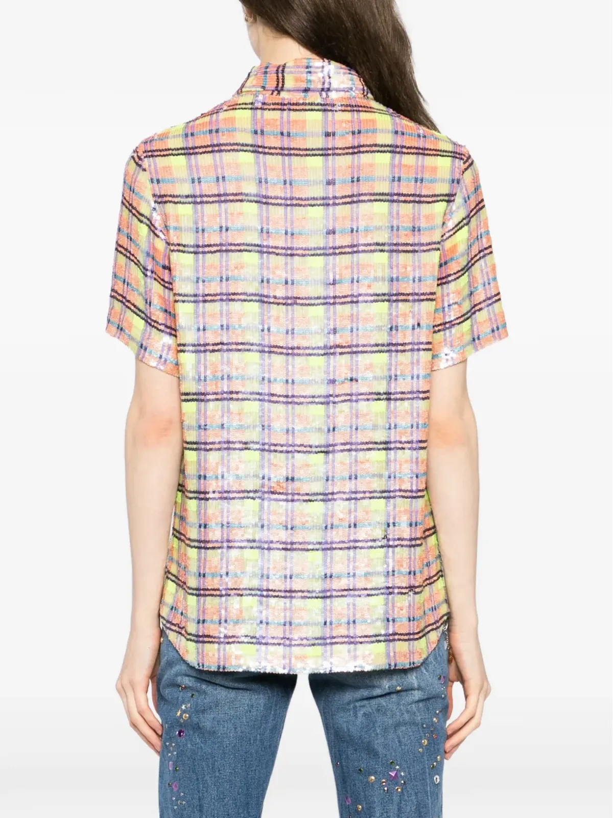 Ashish チェック柄シャツ - イエロー - 画像4