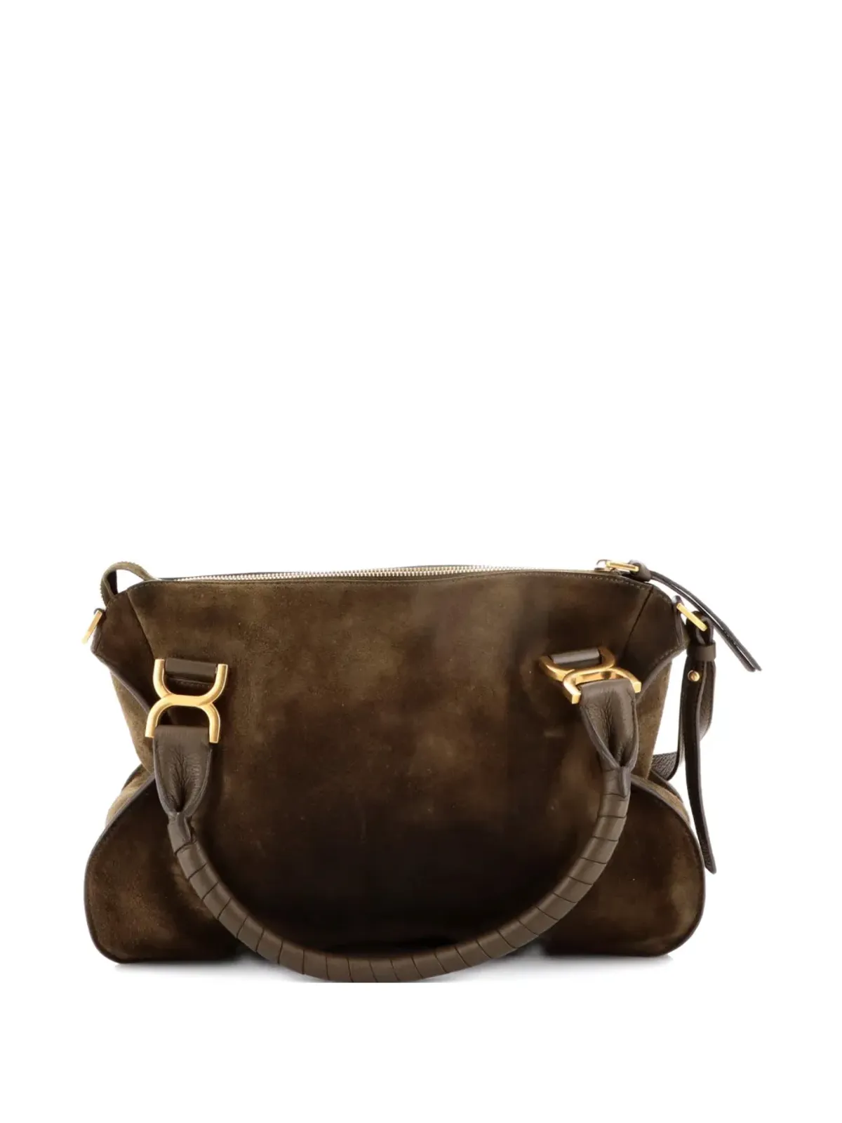 Chloé Pre-Owned マーシー スエード ミディアム ショルダーバッグ - グリーン - 画像2