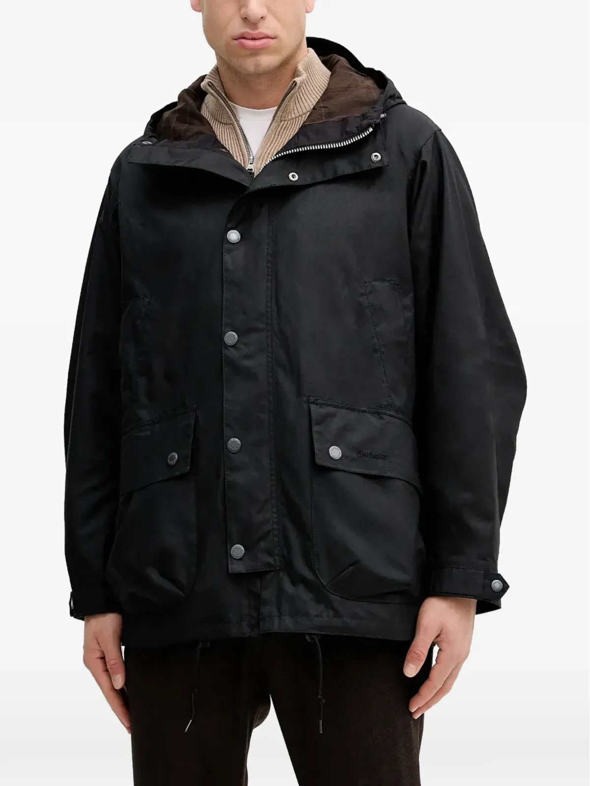 Barbour Tide フード付きポケットジャケット - 画像1