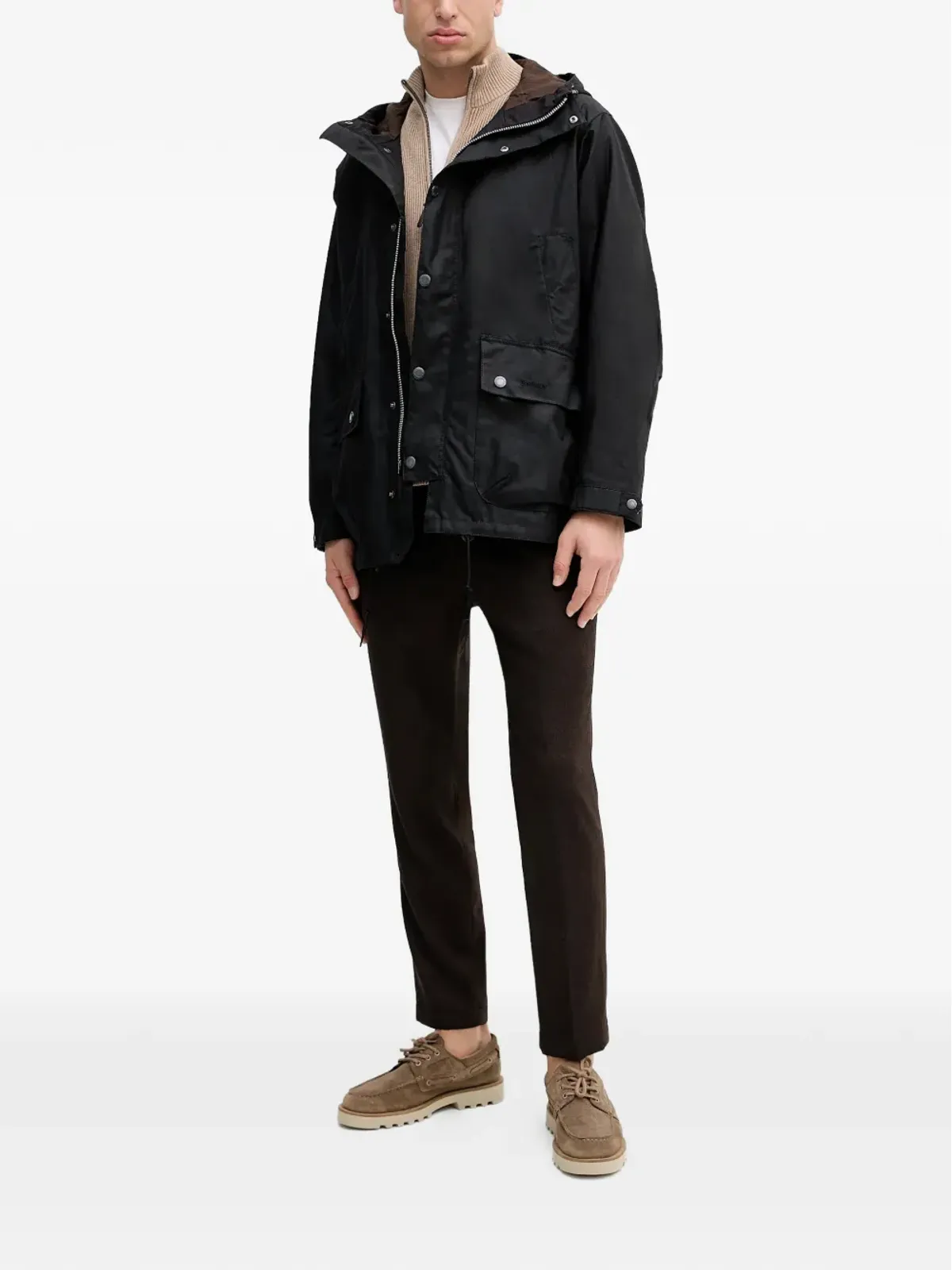 Barbour Tide フード付きポケットジャケット - 画像2