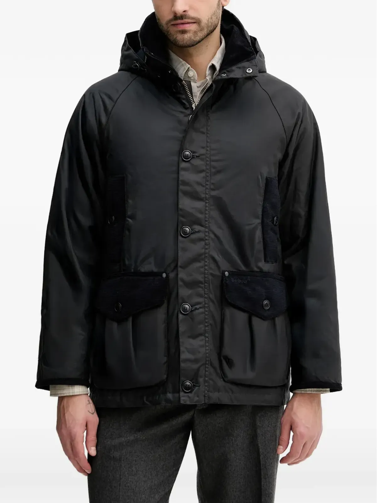 Barbour モダン・ヘリテージ Beaufort フード付きジャケット - 画像1