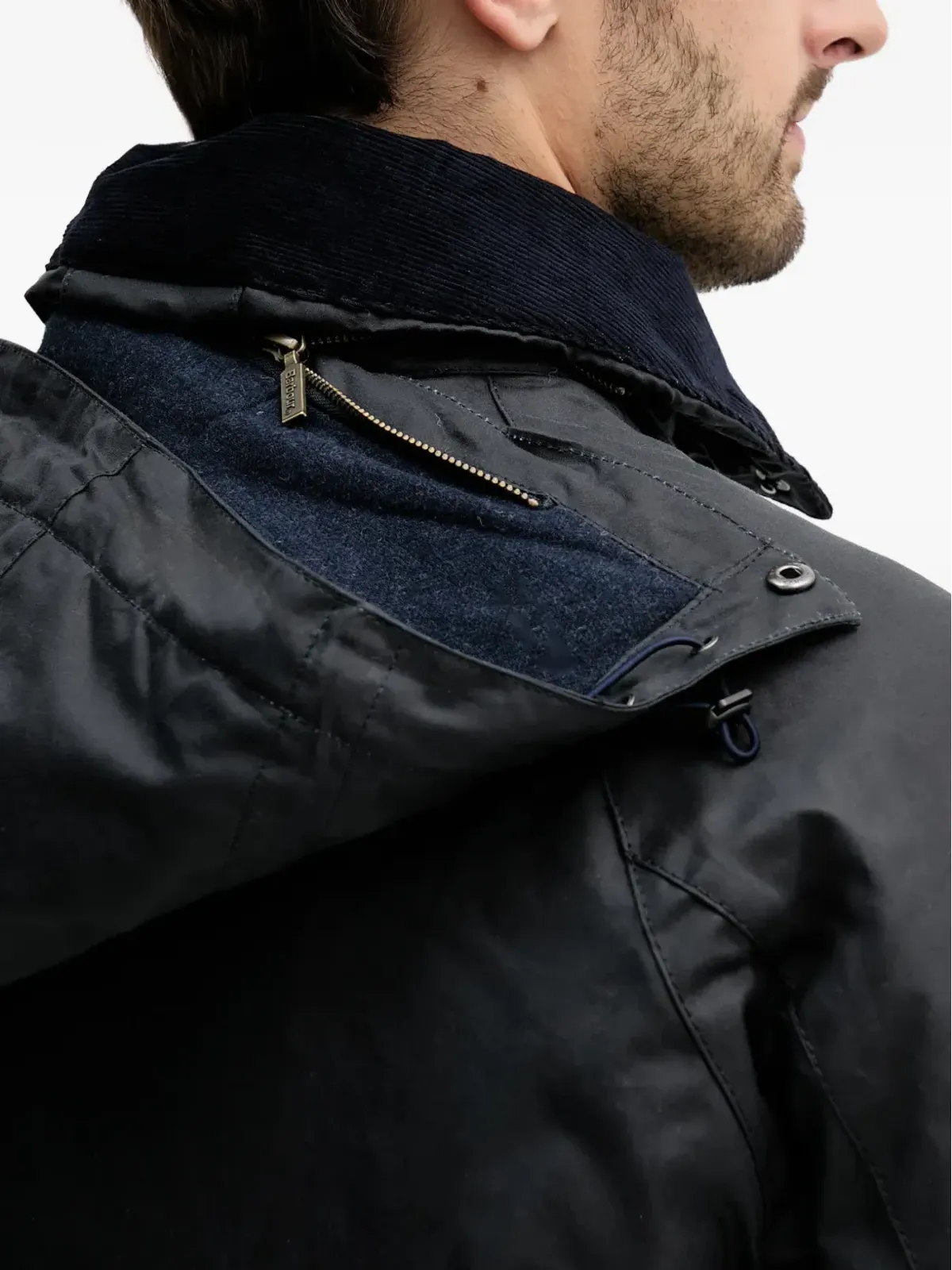 Barbour モダン・ヘリテージ Beaufort フード付きジャケット - 画像5