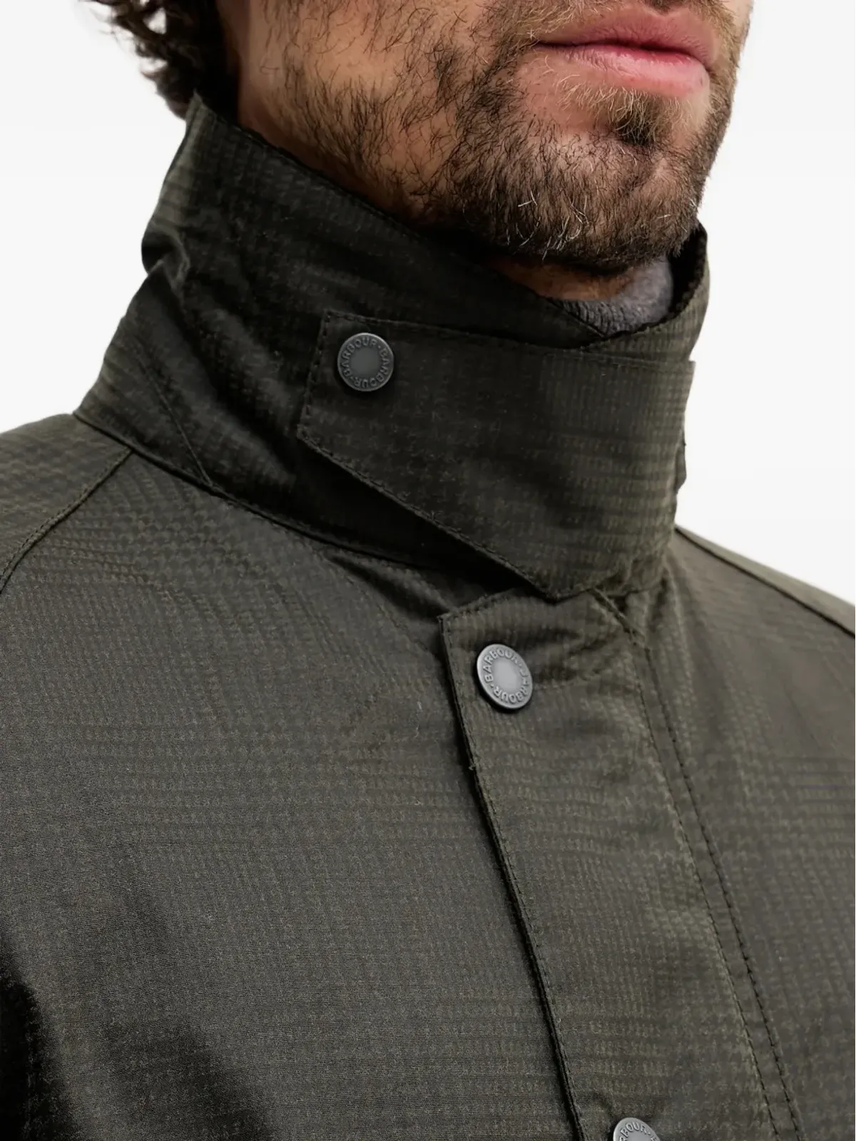 Barbour モダン ボーフォート チェック ボタンジャケット - 画像4