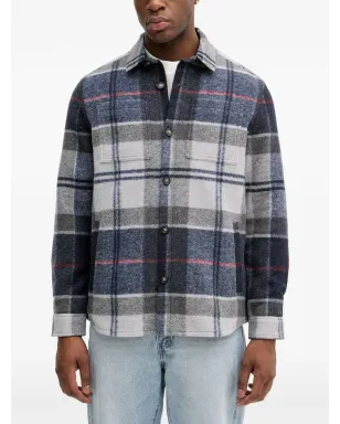 Barbour チェック柄シャツジャケット - Blue - サムネイル1