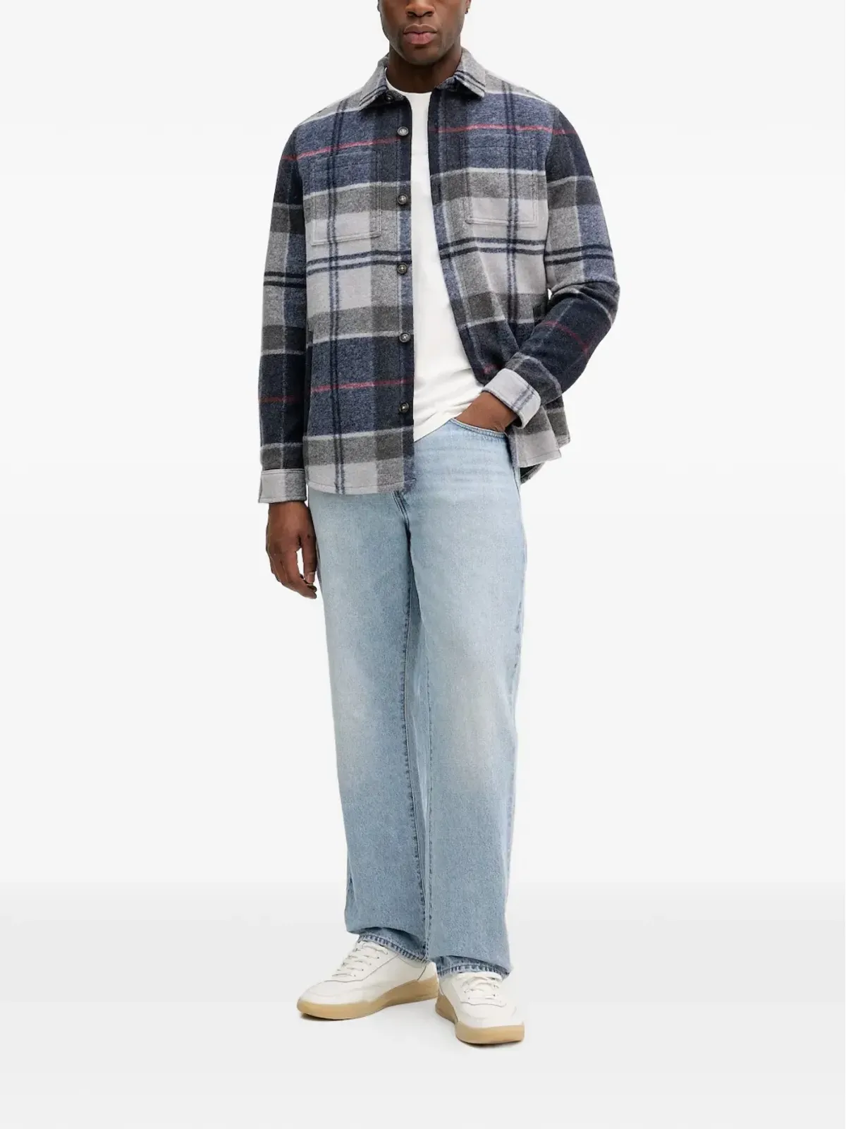Barbour チェック柄シャツジャケット - Blue - 画像2