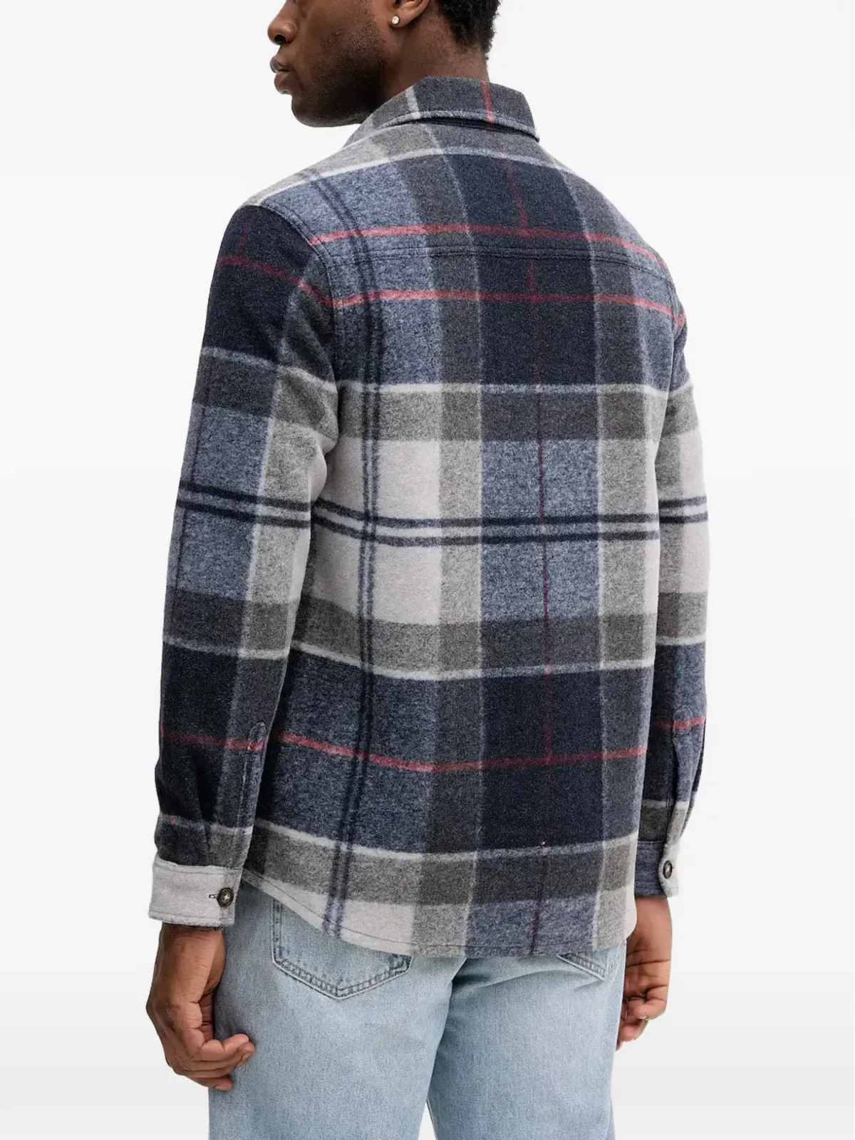 Barbour チェック柄シャツジャケット - Blue - 画像3