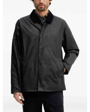Barbour ショート Lorden コーデュロイ襟付きジャケット - ブルー - サムネイル1