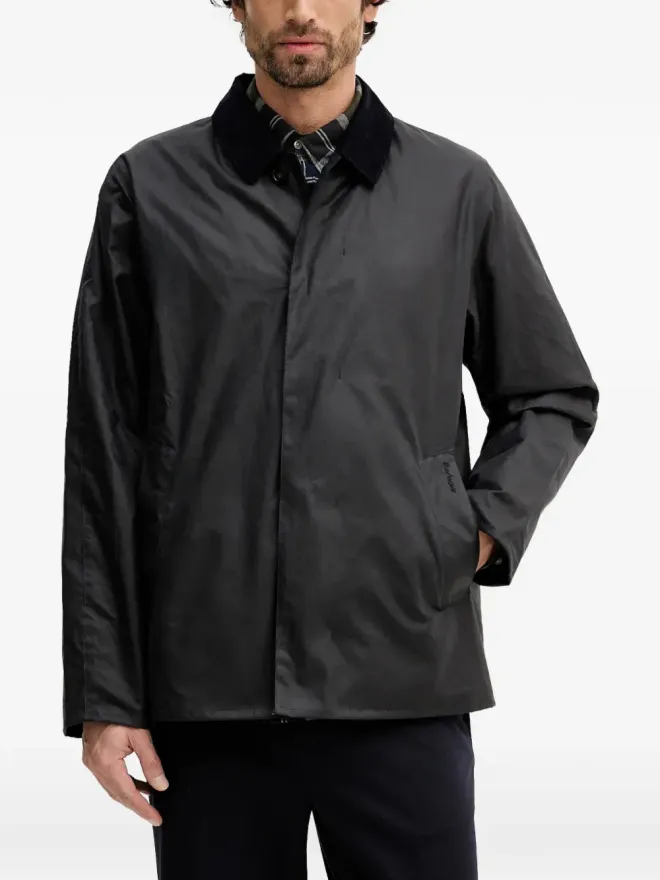 Barbour Barbour ショート Lorden コーデュロイ襟付きジャケット - ブルーの商品画像