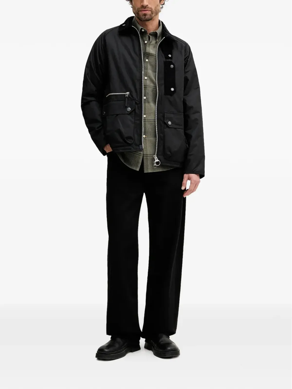 Barbour トラクト コーデュロイ トリム ポケットジャケット - 画像2