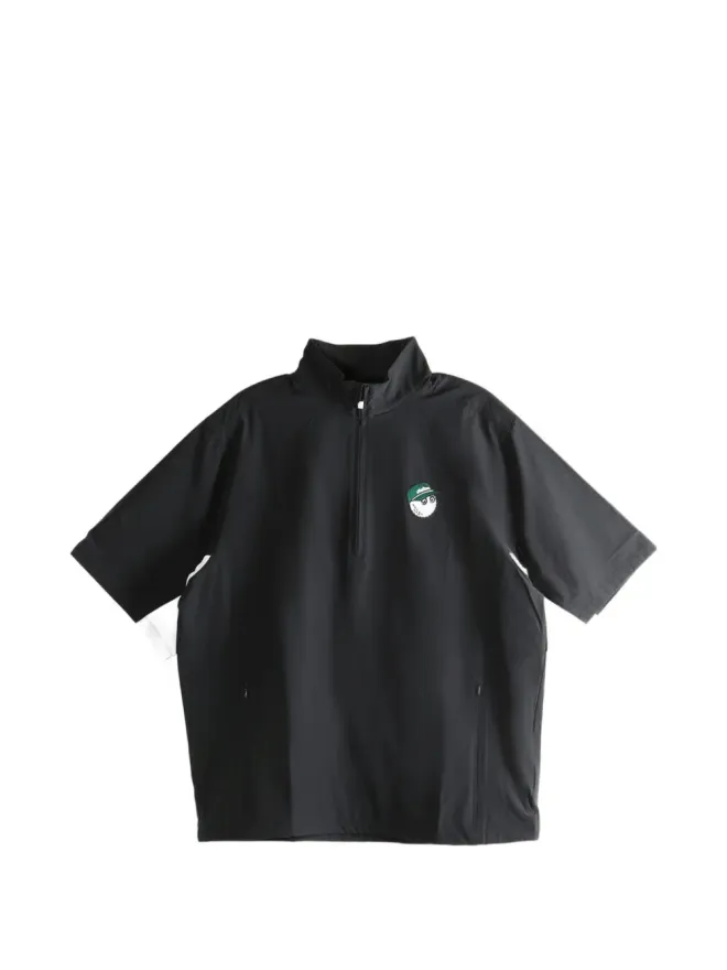 Malbon Golf Malbon Golf ジップ刺繍Tシャツ - ブラックの商品画像