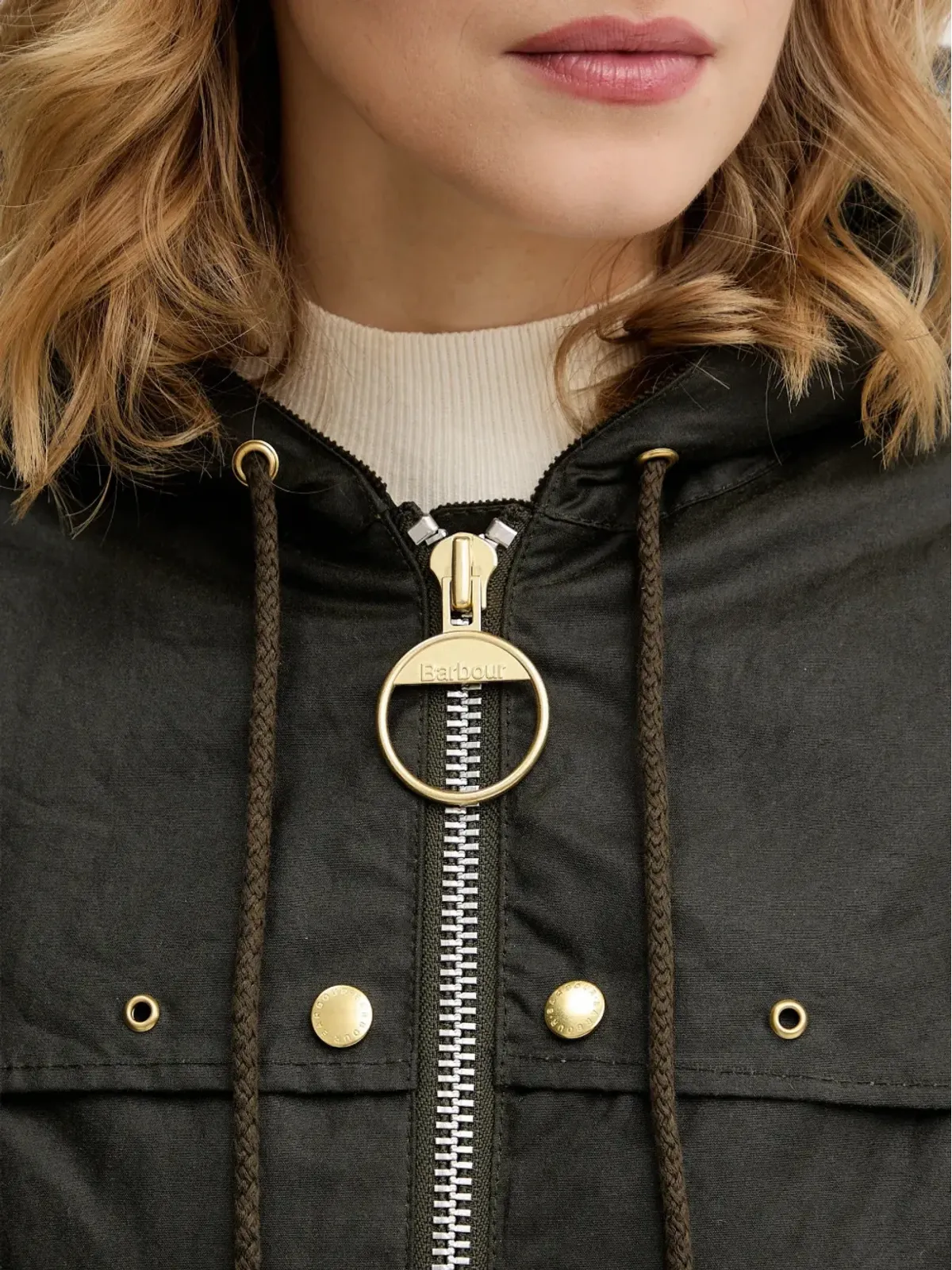 Barbour ドローストリング付きフードジャケット - 画像4