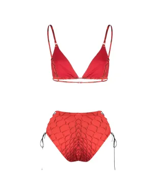 Noire Swimwear タンニング・タイサイド・ビキニ - レッド - サムネイル2