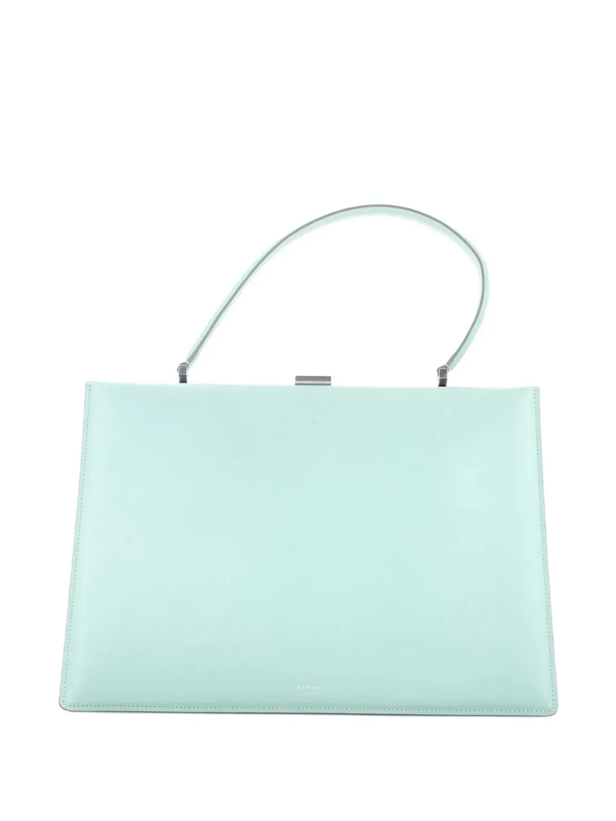 Celine Pre-Owned クラスプ トップハンドルバッグ レザー - Blue - 画像2