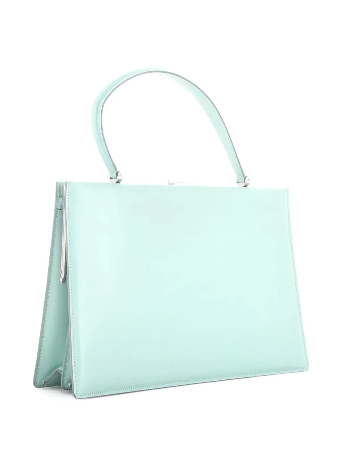 Celine Pre-Owned クラスプ トップハンドルバッグ レザー - Blue - 画像3