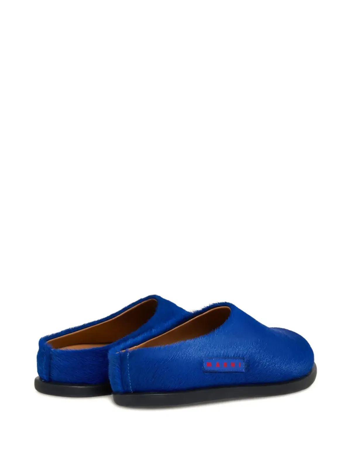 Marni Kids printed-patch fur sneakers - 画像3
