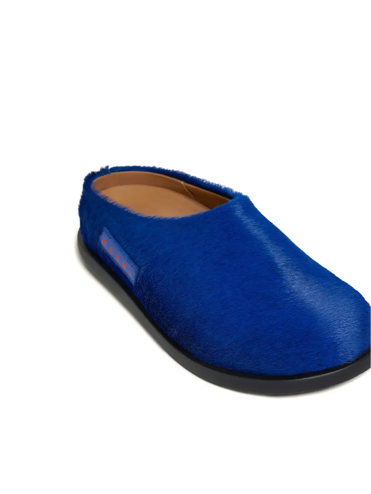 Marni Kids printed-patch fur sneakers - 画像4