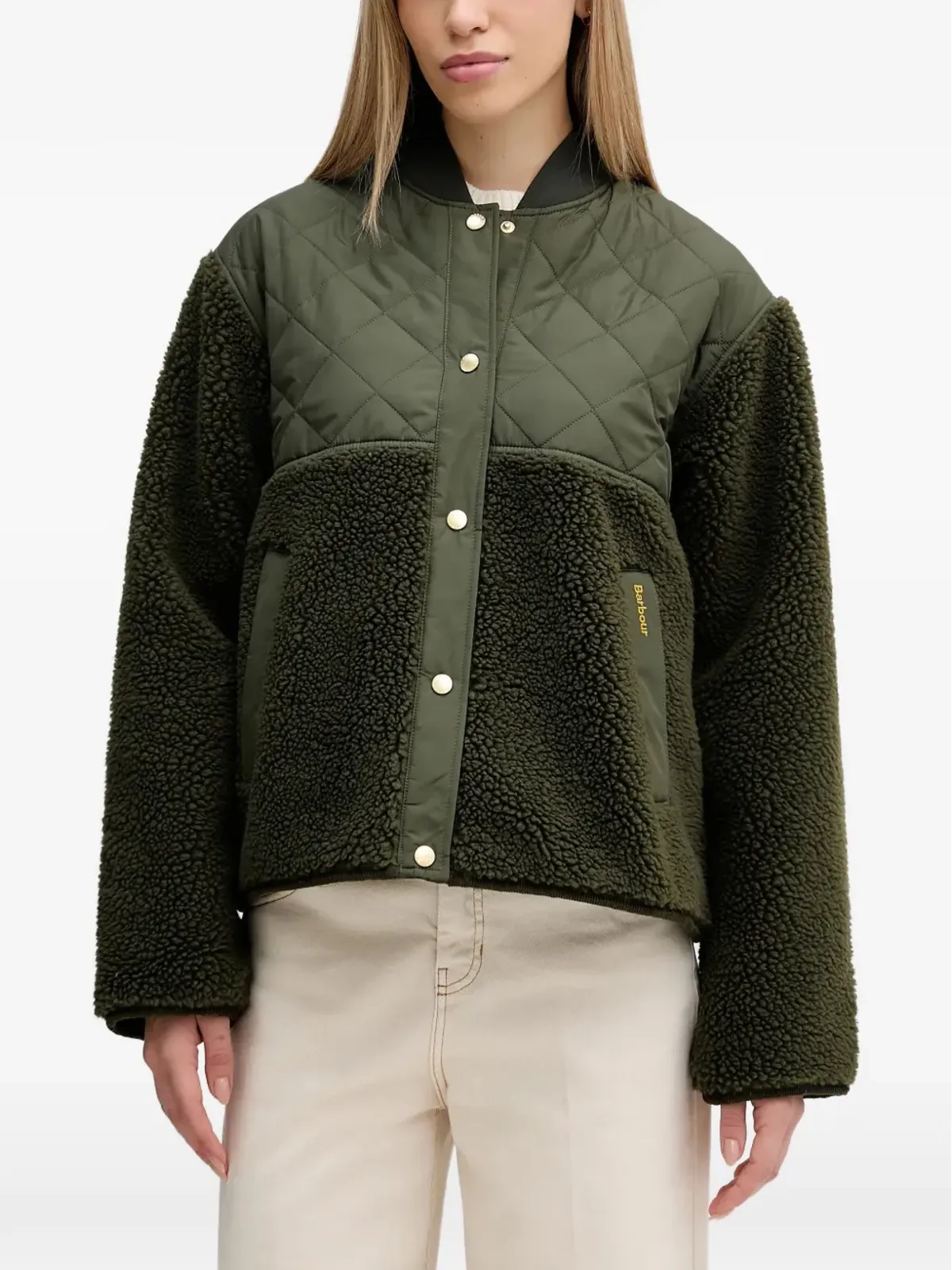 Barbour キルテッド テディジャケット - 画像1