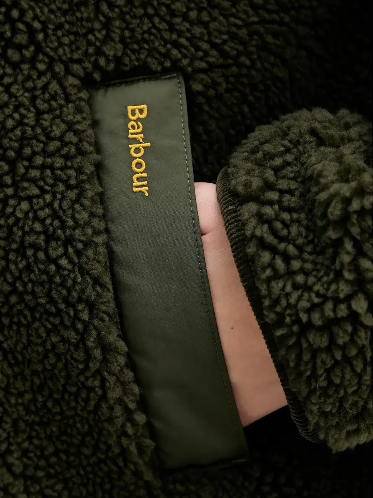 Barbour キルテッド テディジャケット - 画像5