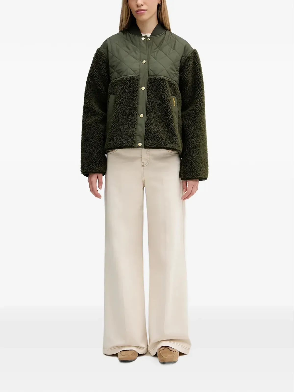 Barbour キルテッド テディジャケット - 画像2