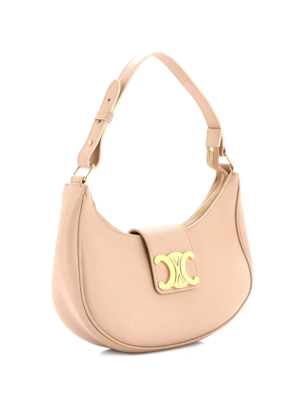 Celine ビンテージ アヴァ・トリオンフ バッグ レザー ショルダーバッグ - 画像3