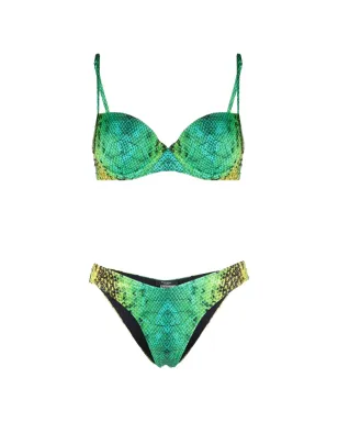 Noire Swimwear push-up v-cut bottom - Green - サムネイル1