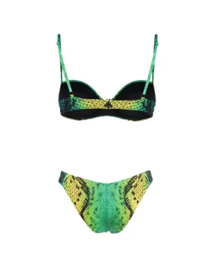Noire Swimwear push-up v-cut bottom - Green - サムネイル2
