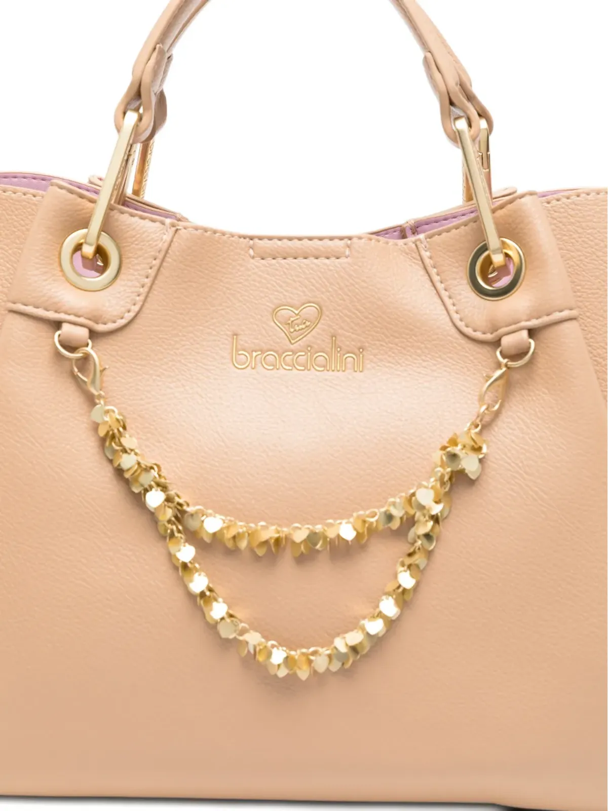 Braccialini Amy hearts-chain tote bag - 画像4