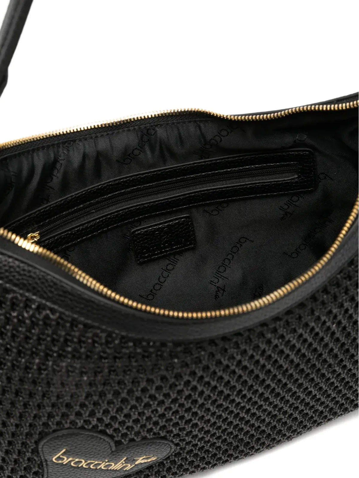 Braccialini Beth Tricot トップジップ ショルダーバッグ - 画像5
